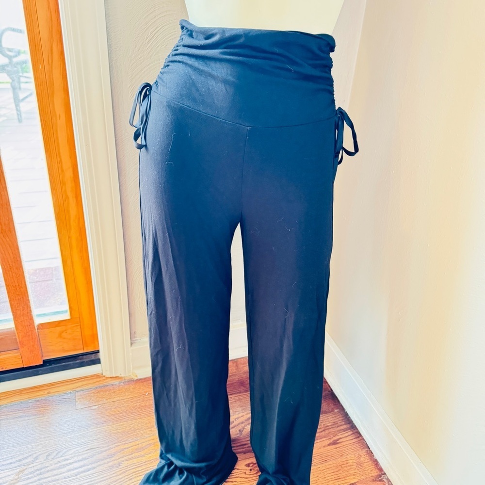 The wide leg slacks